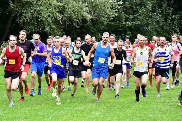The start of the final senior race of the Wolds Dash series PHOTO: Graham Stephenson EMN-180920-144531002