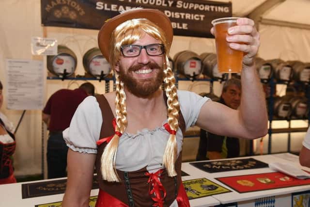 Sleaford Round Table Oktoberfest. Jason Caller of Ruskington. EMN-180924-104042001
