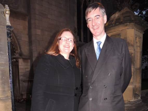 Dr Caroline Johnson, MP for Sleaford and North Hykeham, welcomes Brexit-backer Jacob Rees-Mogg on his visit to speak to local Conservative supporters in Sleaford on Thursday evening.
