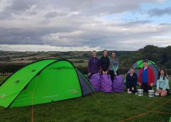 Students on an expedition as part of the Duke of Edinburgh Award scheme.