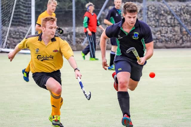 Horncastle Hockey Club Men's Seconds in action at Louth. Photo: David Dales.