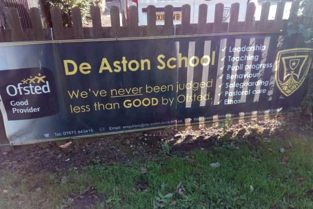 De Aston School, in Market Rasen. EMN-180925-102124001