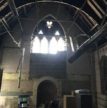 The interior of the old Quarrington School - ready for work to get started on it. EMN-180925-103105001
