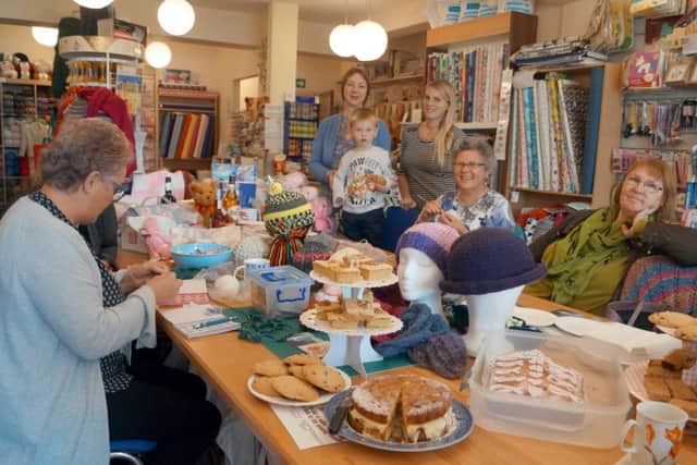 Fundraising for the Pink Riboon Foundation at the Stitch Witch EMN-180925-081210001