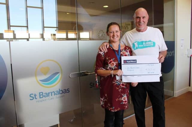 Amy Bailey and Chris Offer at St Barnabas Hospice in Louth.