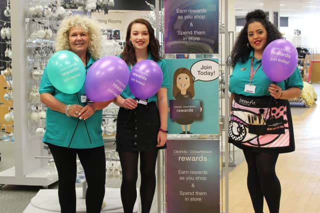 Rewards, a new loyalty card scheme has been launched by Oldrids & Downtown to overwhelming interest.