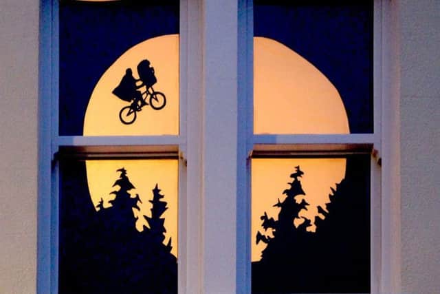 An ET film inspired display for the Window Wonderland art project.