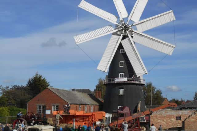 Heckington windmill threshing weekend. EMN-180926-163959001