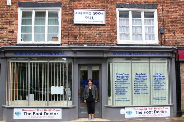 The signage outside of the The Foot Doctor is Louth is also upside down, inkeeping with the historic tradition with how former business, Wrights of Louth had it.
