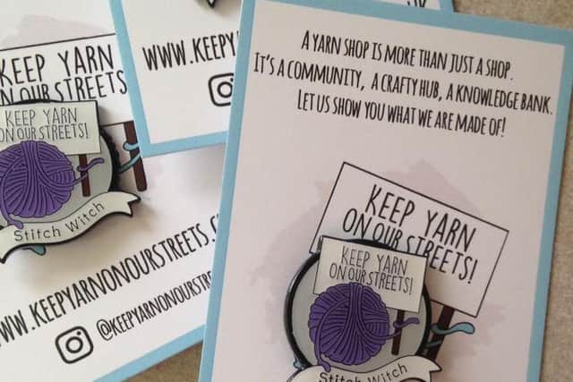 The Stitch Witch is taking part in a national campaign to Keep Yarn on our Streets and promote the social aspect of craft shops