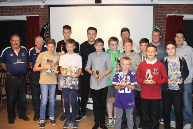 Caistor Cricket Club junior award winners Picture: Wes Allison EMN-180927-150925002