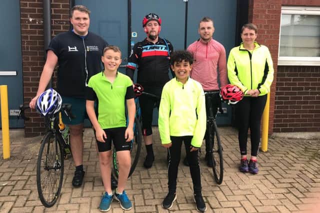 Jamie was joined by colleagues Ady Sanderson and Josh Oliver, plus Andys wife Becky and their two children.
