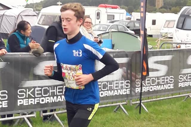 Will Bentley wins the 1.5km fun run at Belvoir Castle EMN-180928-094340002