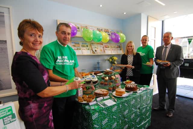 A good spread at Pygott and Crone's office in Southgate, Sleaford. From left - Sarah Langworthy, Ian Pygott, Caroline Hurst, Terri-Ann Sharkey and Ian Brereton. EMN-180110-124721001