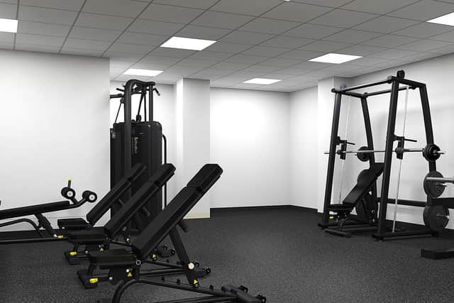 Computer images show what the refurbished gym will look like