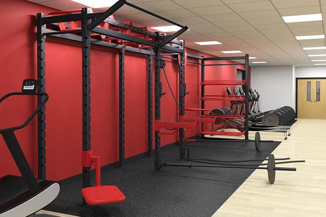 Computer images show what the refurbished gym will look like