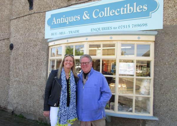 Louise Gostello and Philip Serrell in Burgh le Marsh for the Antiques Road Trip. Picture: Eileen Chantry.
