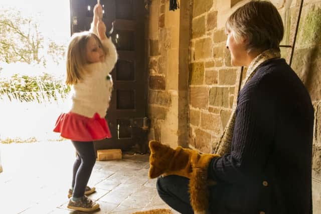 This young visitor tried her hand at bell ringing in High Toynton Church