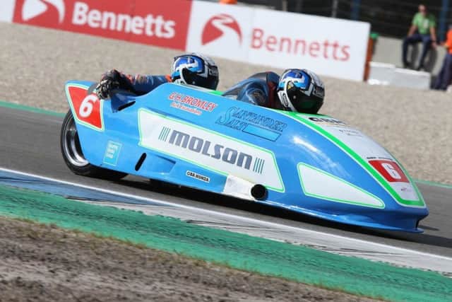 Ellis and Richardson secured a second place and a win in the penultimate round of the British Sidecar Championship EMN-180110-172519002