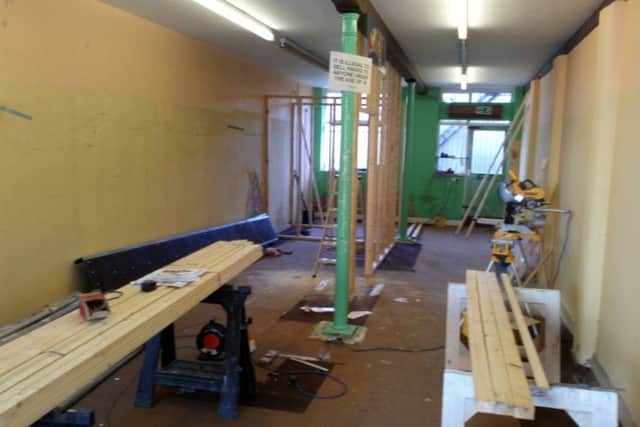 The Horncastle News were invited inside to see the progress.