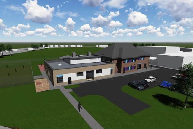 An artists impression on how the new school site in Mablethorpe will look.