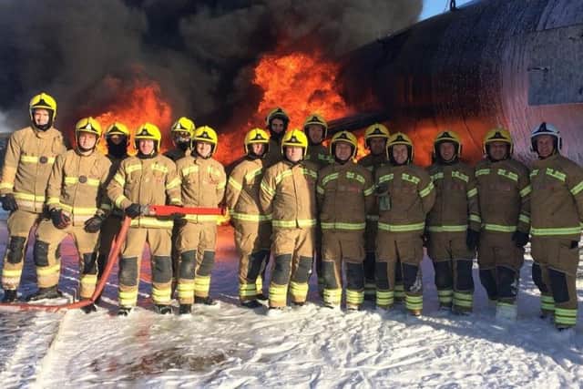 Wholetime firefighters at Lincolnshire Fire and Rescue. EMN-180310-101850001