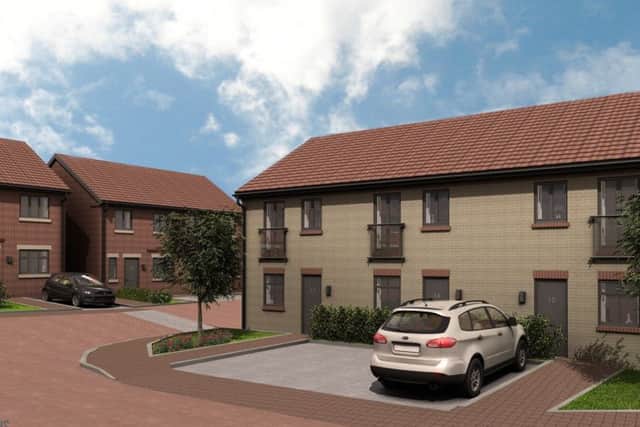 An artist's impression of the new housing development set for Ancaster.