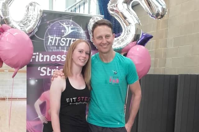 Sophie with former Strictly Come Dancing star Ian Waite.