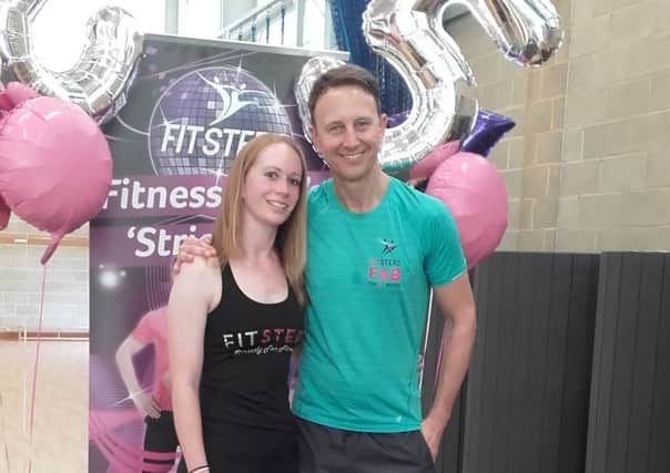 Sophie with former Strictly Come Dancing star Ian Waite.