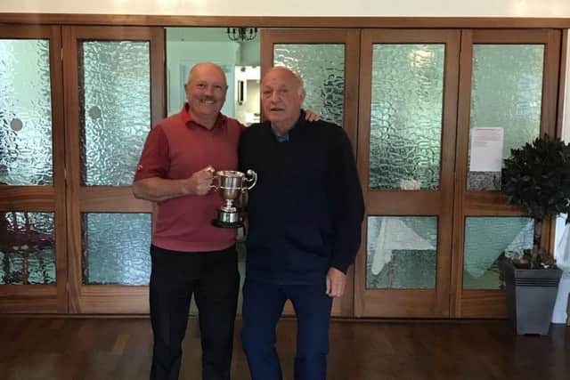 Foster Trophy winner Brian Smith pictured with Boston Golf Club president Pete Pearson. EMN-180510-114402002