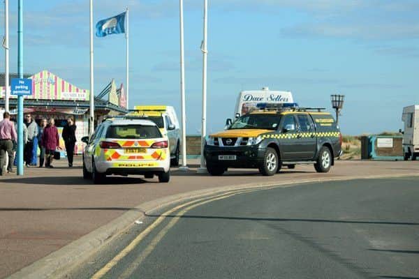 Emergency service were called when a vulnerable man in his 40s got into difficulty in the sea in Skegness. Photo: Stephen Willmer ANL-180510-095943001