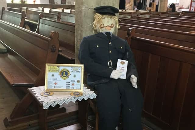 Lions scarecrow at Coningsby event EMN-181014-183743001