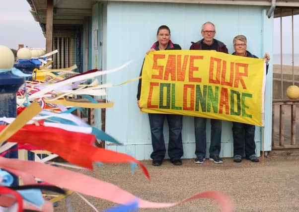 Campaigners Helen Louth, Terry Wellard and Rebecca Dale are just three of the owners trying to save their private beach huts as well as safeguarding the colonnade for future generations.