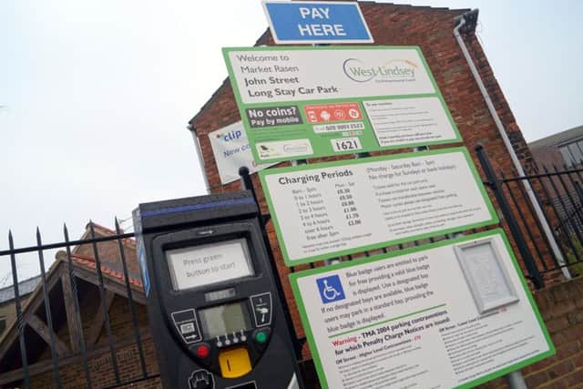 Market Rasen car parking sign