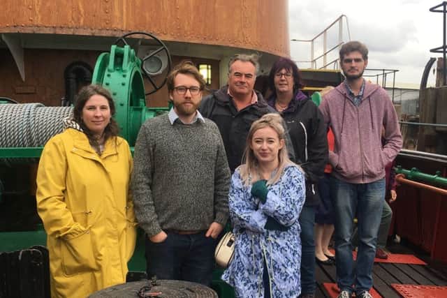 The cast of The Gaul aboard the Arctic Corsair. Details on the production at www.horncastletheatre.co.uk