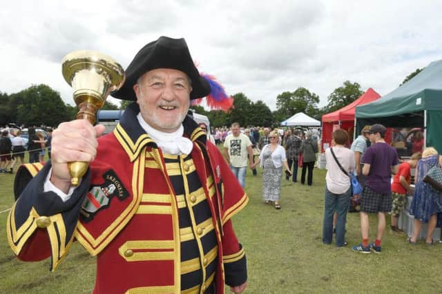 Skegness town crier Steve O'Dare. Library image.