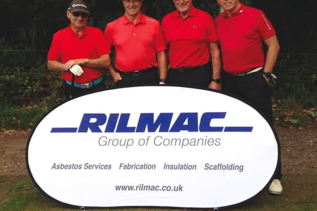 The winning team at the Rilmac charity golf day EMN-181210-083445001