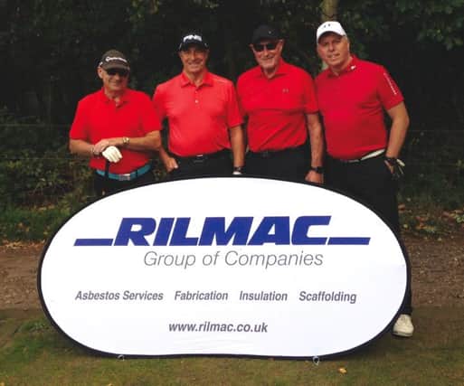 The winning team at the Rilmac charity golf day EMN-181210-083445001