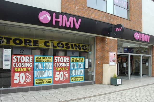 HMV closing in Pescod Square Shopping Centre in 2013.