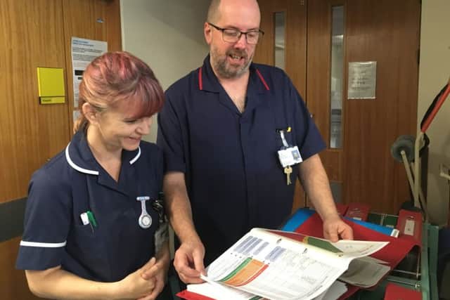 The senior nursing team carrying out ward inspections. EMN-181210-112753001