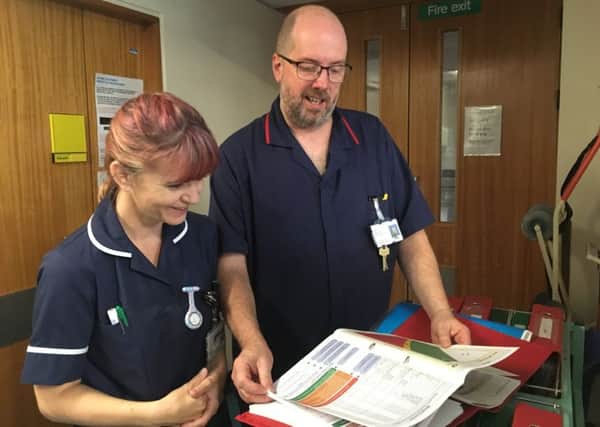 The senior nursing team carrying out ward inspections. EMN-181210-112753001