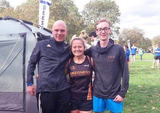 The trio at the North Midlands Cross Country League. 10cAunAOnJB3uPa5TljO