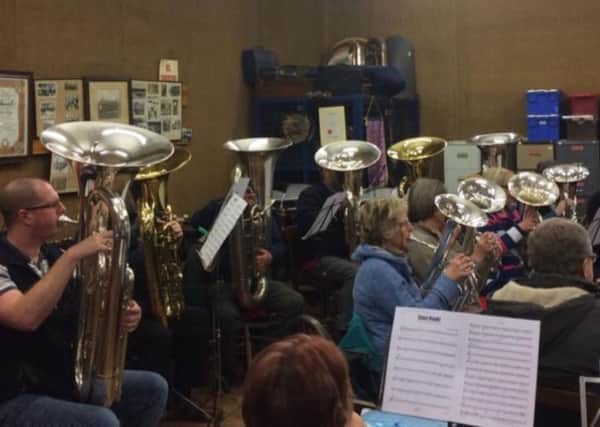 Banovallum Brass in rehearsal for their upcoming concert at St Mary's Church, in Horncastle. EMN-181015-142511001