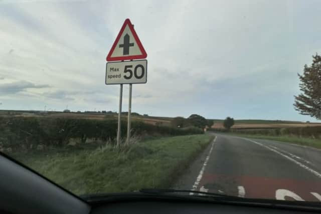 Signs approaching the A153 crossroads at Belchford. Picture: John Fieldhouse.