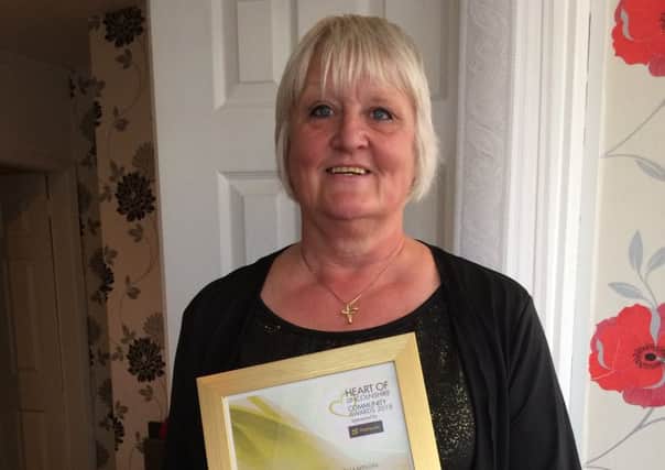 Sue Sheekey pictured with her award.