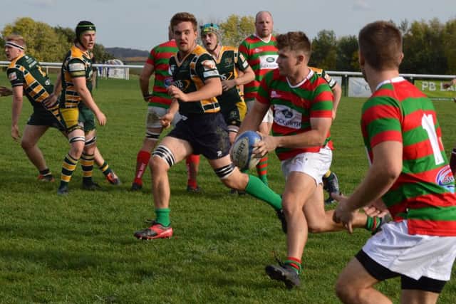 The Rasen and Louth backs in action EMN-181015-184705002