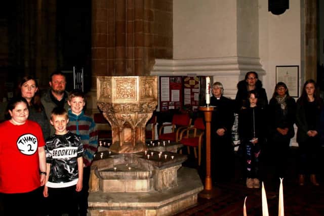 St Jamess Church in Louth was lit by candle light on Monday and was a place for people to come and remember the babies they have lost.