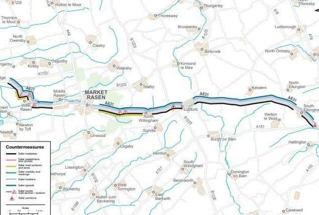 Road improvements will be carried out on the A631 from Louth to Middle Rasen and the A631 from Middle Rasen to Bishopbridge. EMN-181022-121352001