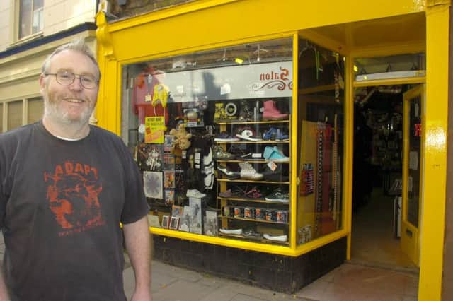 Gareth Skinner, of Nevermind The Music Store, pictured in 2014.