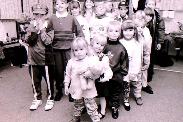 Were you one of these youngsters at Helpringham Primary School's fashion show in 1993? EMN-181017-155056001